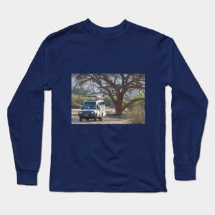 Namibia. Safari Vehicle under the Tree. Long Sleeve T-Shirt